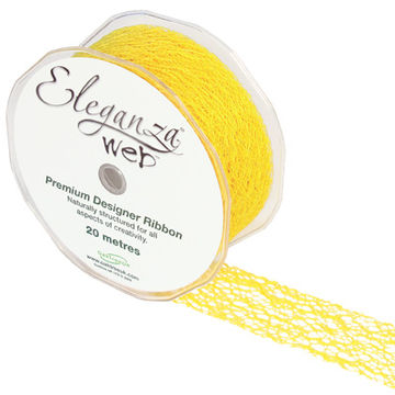 Web Ribbon 38mm x 20m Yellow No.11 - Ribbons